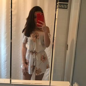 off the shoulder romper